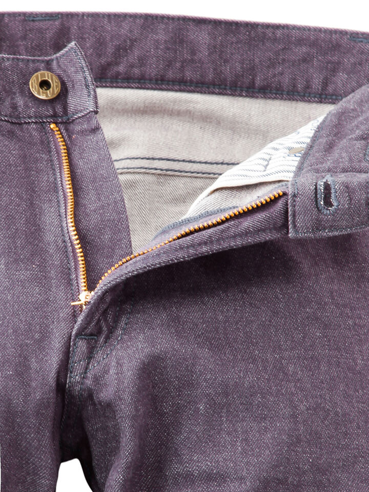 JB0411 10oz Dry Cotton Selvage Stretch Tapered (Purple),, medium image number 3