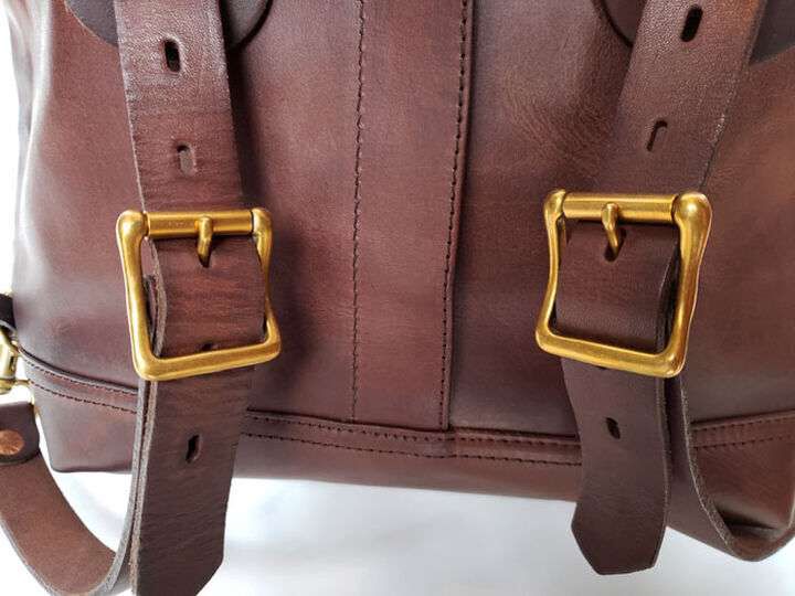 VS-205L LEATHER ROLL TOP Back pack (BROWN),, medium image number 9