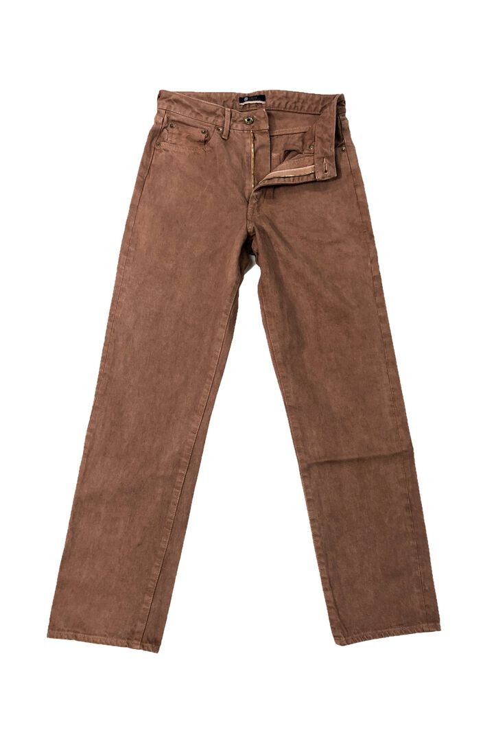 JBAG1570 13.5oz Selvedge ID KAKISHIBU Garment dye LOOSE STRAIGHT,, medium image number 7