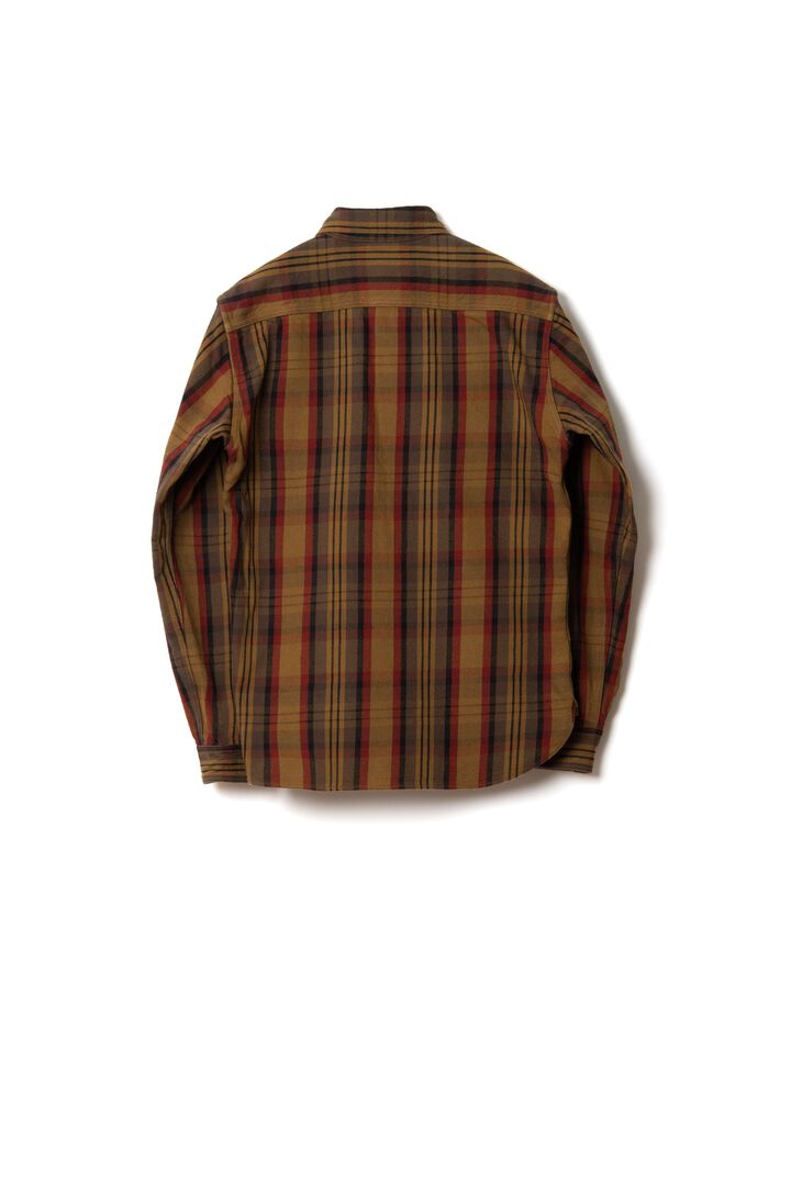 5714 Heavy Flannel Shirts,YELLOW, medium image number 1