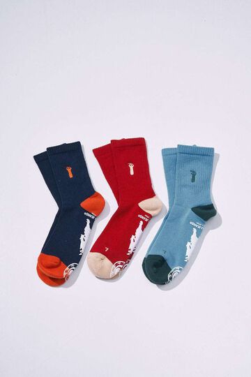 SJKS26-NEL Crew Socks,TURQUOISE, small image number 1