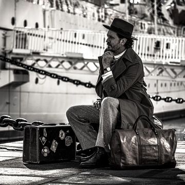 VS-261L LEATHER TRAVEL BOSTON BAG - Brown,BROWN, small image number 7