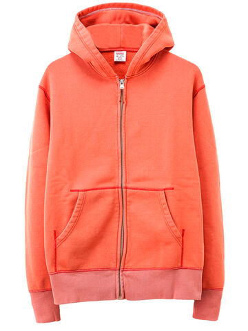 BARNS BR-3010 VINTAGE ZIP PARKA COZUN SWEAT MADE BY UNION SPECIAL (RED),RED, small image number 0