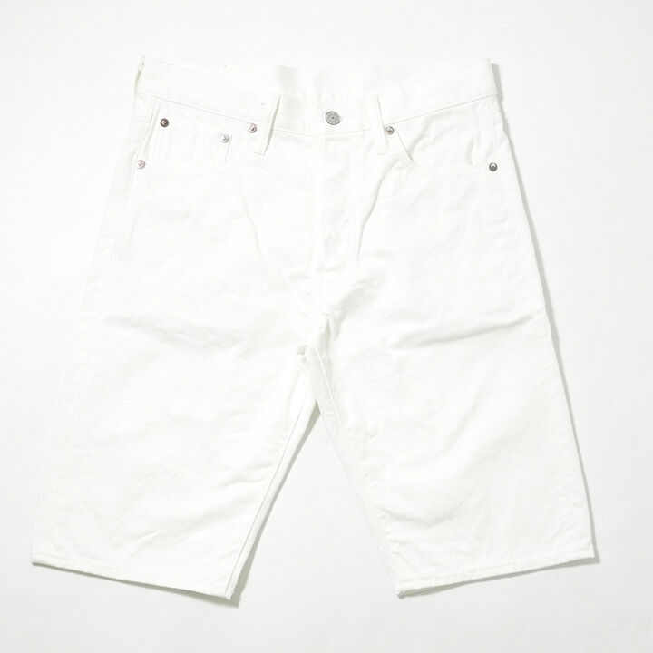 Burgus Plus s770-01 Lot.S770 5Pocket White Denim Shorts S770-01 (white),, medium image number 0