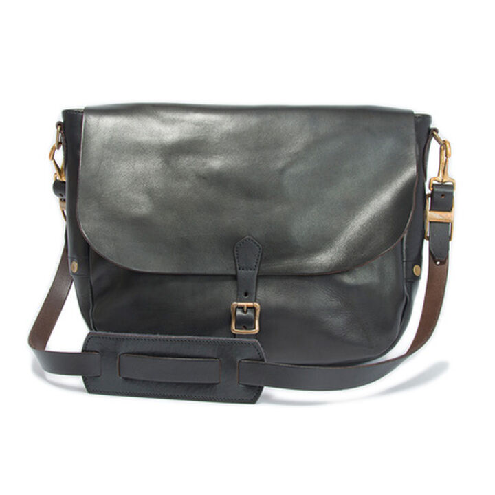 VS-248L LEATHER POSTMAN SHOULDER BAG TYPE-1 (BLACK),, medium