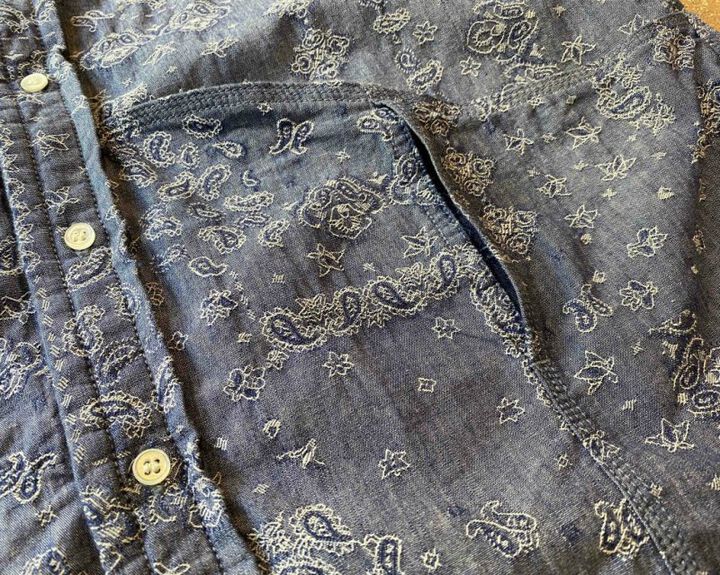 GZ-HMPKS-0205 heme pocket S / S shirt Paisley,, medium image number 7