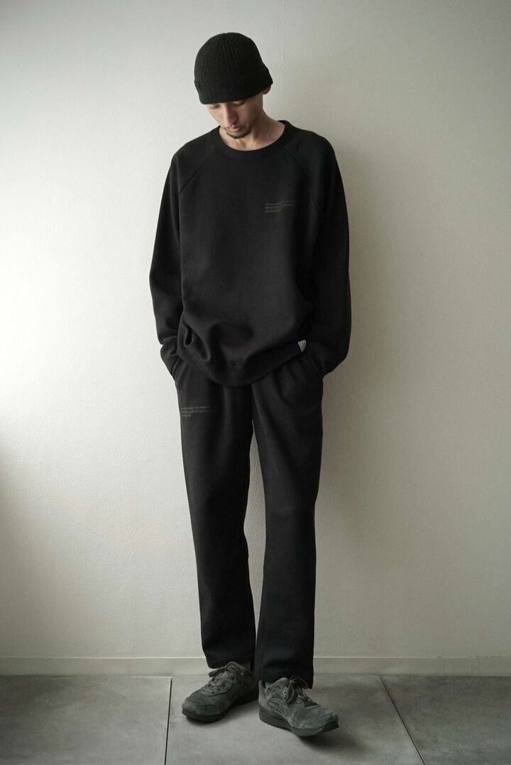 【vleed prologue】VL-003 Multi High Function Double Knit / Raglen Sweat,SUMIKURO x BLACK, medium image number 1