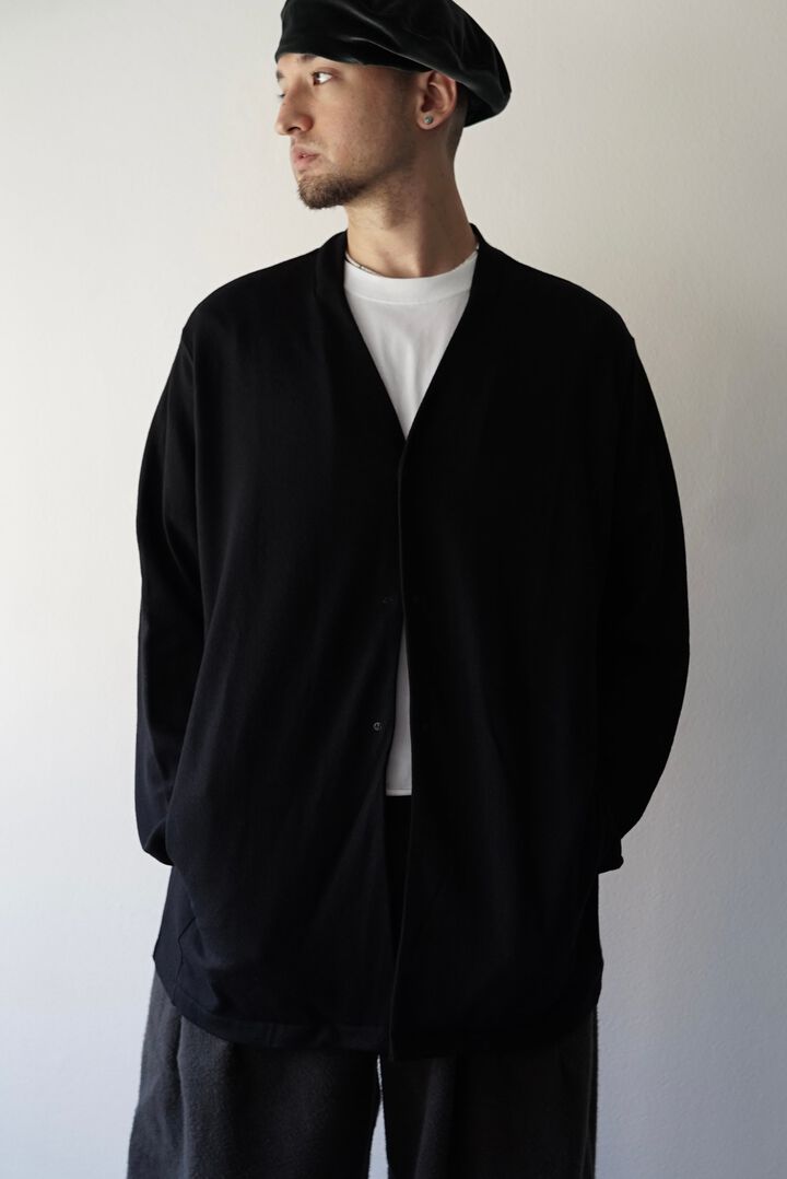 【CAPERTICA】CAP707CS09 Super140s Washable Wool MW_Jersey / Long Cardigan,, medium