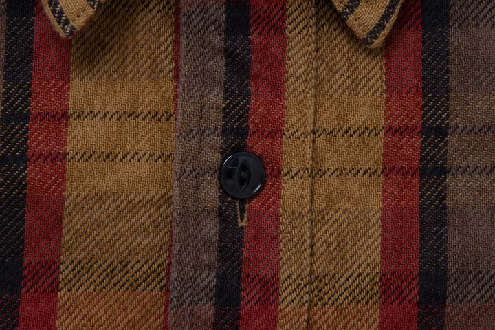 5714 Heavy Flannel Shirts,YELLOW, medium image number 5