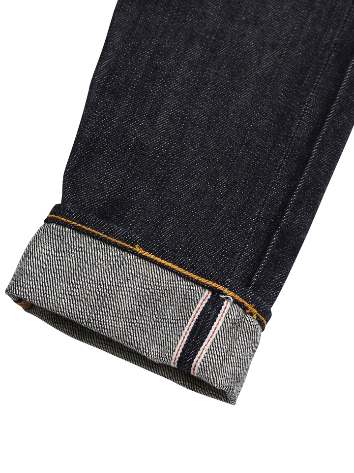 EGD2000TDRED #2000T 14.5oz No.1 DENIM Slim Fit Tapard Jeans (KAMOME/ RED),, medium image number 3