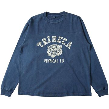 BR-25341 Pigment Dye 14/- GOAT L/S FOOTBALL T-shirt 【TRIBECA】,WHITE, small image number 13