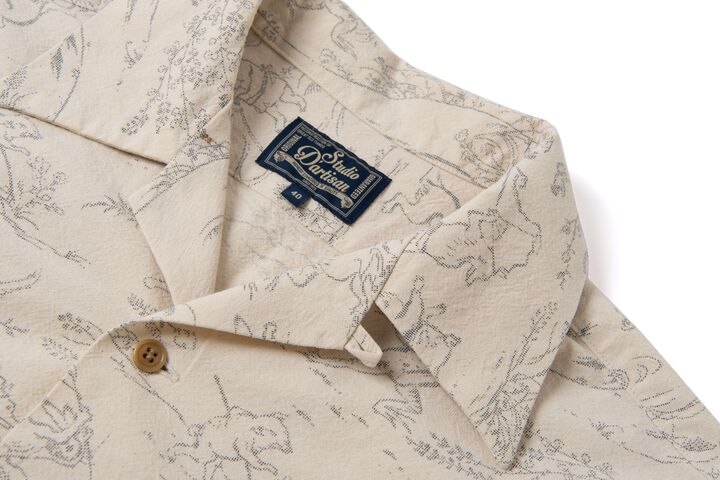 【Pre-Order】5736 Choju Open-Collar Shirts,IVORY, medium image number 2