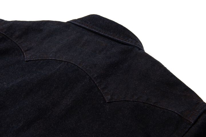 D5727 12oz Bengara Dyed Denim Western Shirts,, medium image number 6