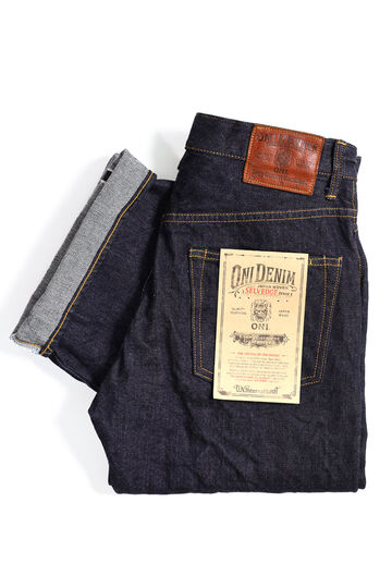 ONI222 15oz Low Tension Denim Wide Straight-One Wash-38,, small image number 0