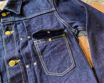 GZ-111MJ-0301 JEAN JACKET GZ111MJ - 16OZ Left-woven,, small image number 8