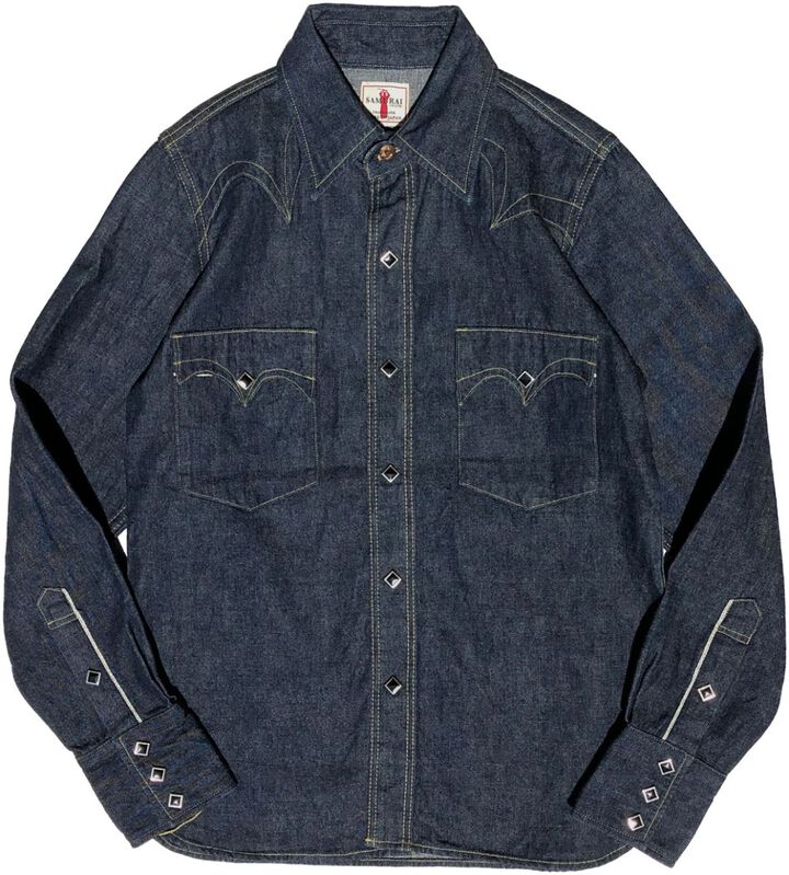 SWDL01 10oz Denim Western Shirts-XXXXL,, medium image number 0