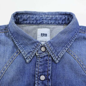 F3506 DENIM WESTERN SHIRT (USED WASH),, small image number 1