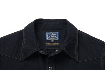 SP-124 8oz 45th AMAMI DOROZOME x INDIGO Denim Shirts,DARK BROWN, small image number 2