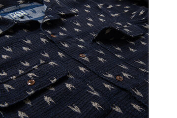 5712 Arrow Kasuri Indigo Sashiko Shirts,INDIGO, small image number 6