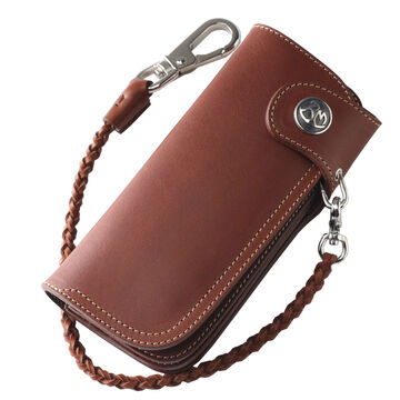 PAILOT RIVER PR-CW02-RG (REDMOON) Long Wallet PR-CW02-RG (Oil Leather Black, Oil Leather Red Brown, Oil Leather Dark Brown, Saddle Leather Natural),OIL LEATHER BLACK, small image number 2