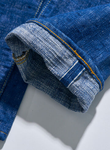 S710XX17OZ-SLB 17oz "MURAKUMO" SLUB SLIM STRAIGHT JEANS,, small image number 7
