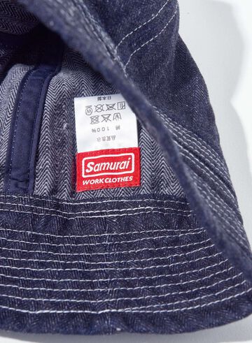 SWC401MH-HB 13oz "GRAY NEP" HBT MILITARY HAT (BLK),BLACK, small image number 5