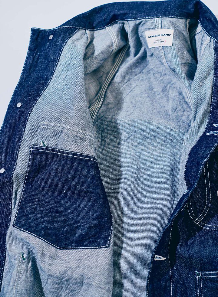 SJCA-SC01 10oz Samurai Cotton Denim Coverall,, medium image number 10