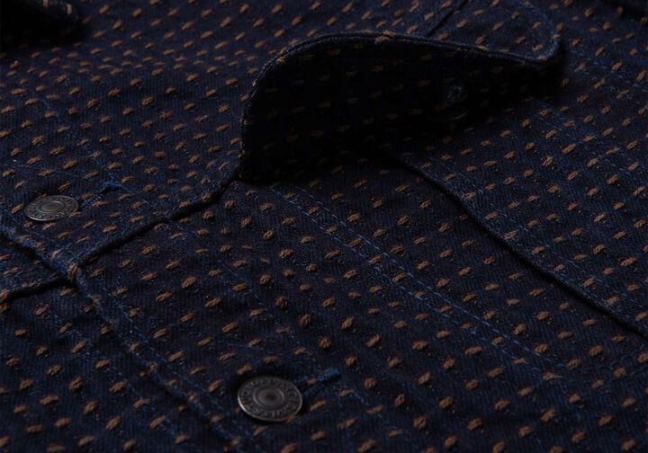 D4608 15oz Kakishibu Sashiko Denim Jacket,, medium image number 8