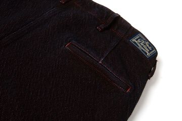 【Pre-Order】1942 13oz Bengara-dyed Sashiko Pants Regular Straight,RED, small image number 5