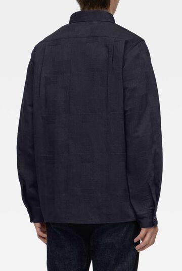 MXLS1026 INDIGO JACQUARD SHIRT,INDIGO, small image number 2