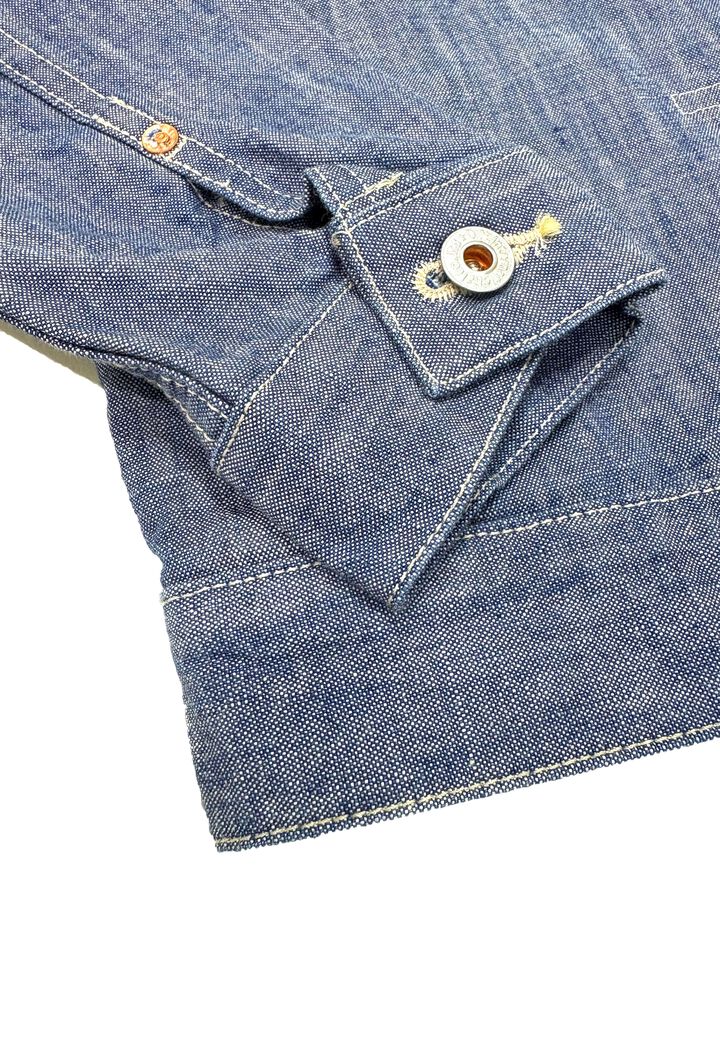 ONI02516P-SHVCH 13oz Super Heavy Chambray TypeⅡJacket With Warm Pocket,, medium image number 3