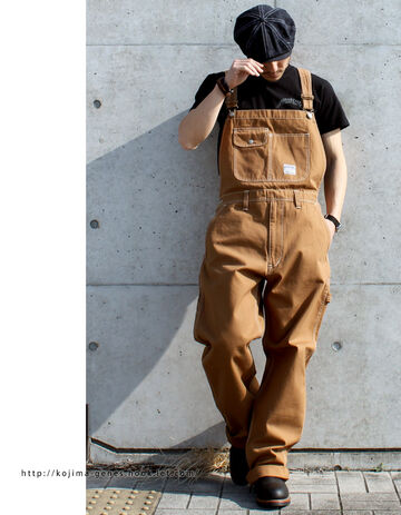 rnb1220 Brown Duck basic overalls,, small image number 5
