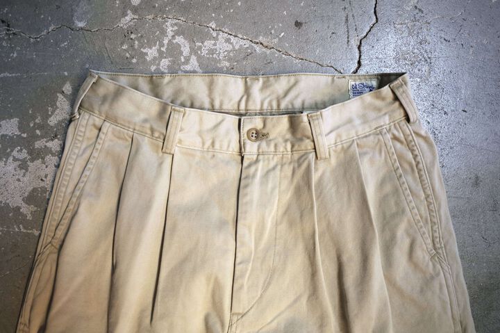 03-5021 TUCK WIDE TOROUSERS (40 KHAKI),, medium image number 2