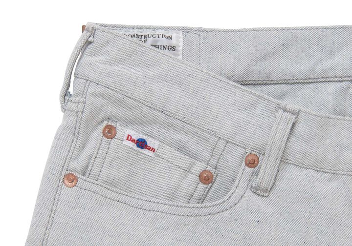 1896 13oz UPCYCLE Indigo Canvas Pants Regular Straight,L.IND, medium image number 4