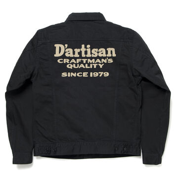 4558S Western Twill Jacket (with embroidery)-BLACK-36,BLACK, small image number 0
