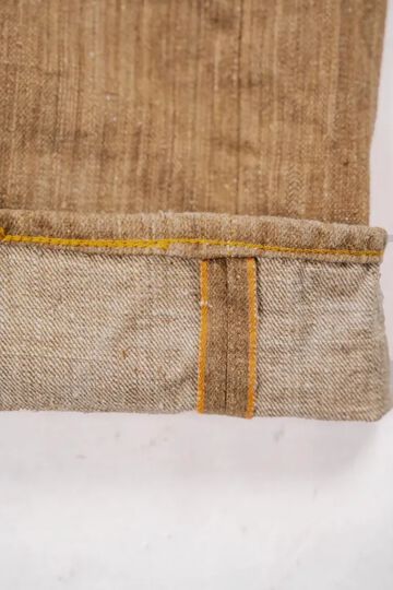 GZ-NPST-KAKI 13oz Natural Dyed Nep Straight Jeans Kakishibu,, small image number 7