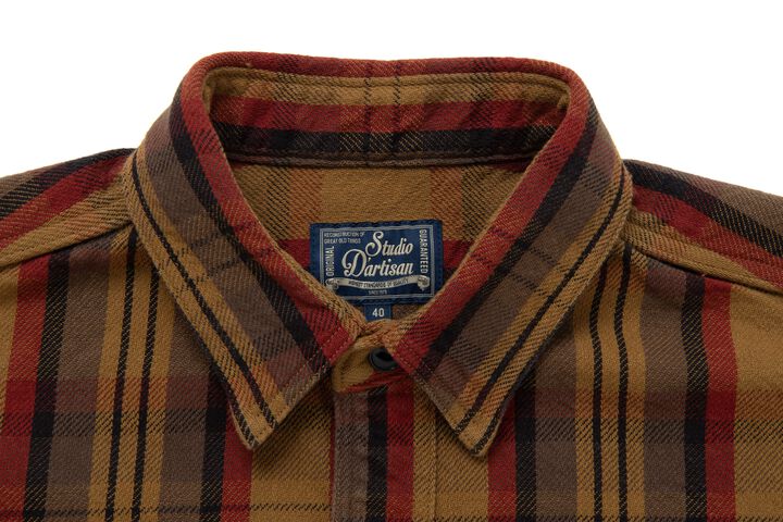 5714 Heavy Flannel Shirts,YELLOW, medium image number 4