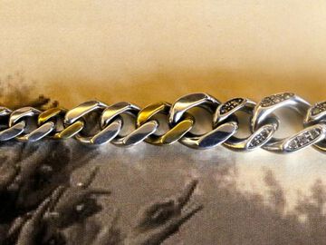 17AO-405 Gradation Cavarly Chain Bracelet -Wide-,, small image number 8
