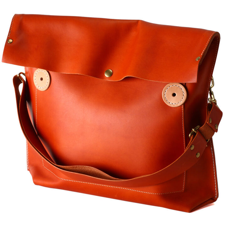 PAILOT RIVER OVNM-FSB-S (REDMOON) Bag OVNM-FSB-S (Oil Leather Black, Oil Leather Red Brown, Oil Leather Dark Brown, Saddle Leather Natural),OIL LEATHER RED BROWN, medium