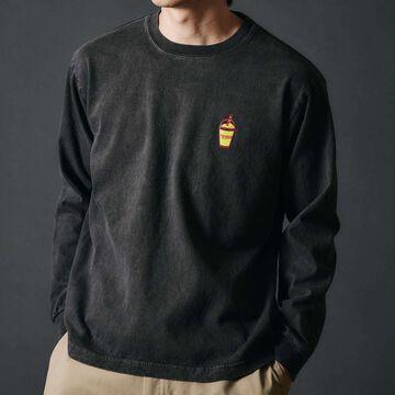 BR-25323 TUBE LS PT TEES PG,BLACK, small image number 0