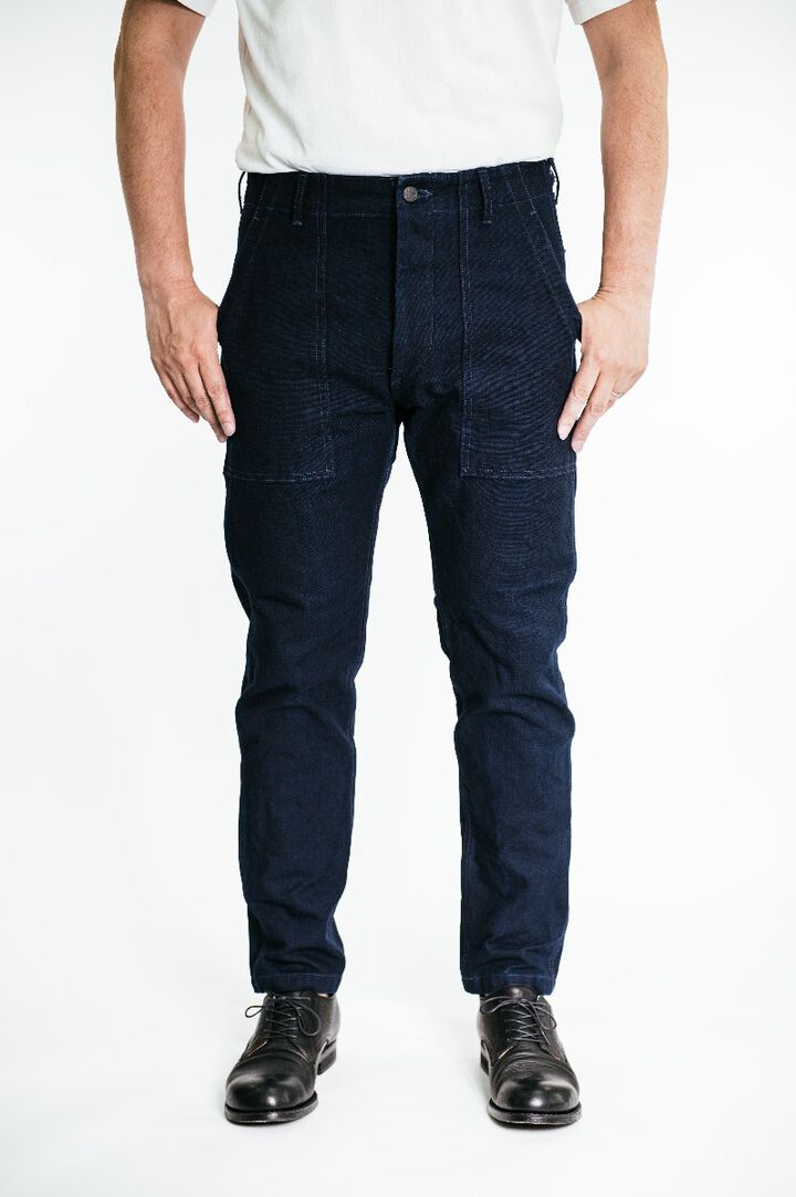 YO0905BKRID 25oz Utility Pants Indigo,, medium image number 0