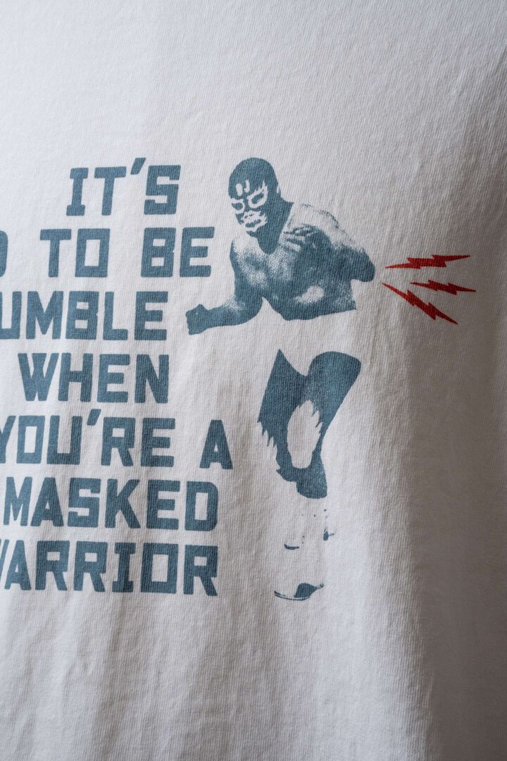 MTE017 Round Body Ringer T-Shirt &ldquo;MASKED WARRIOR&rdquo;,GREEN, medium image number 5