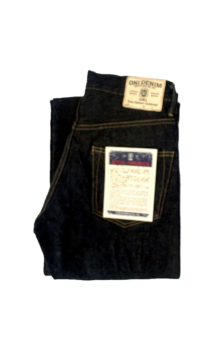 ONI222-Ishikawadai 15oz Ishikawadai Denim Super Wide Straight,, medium