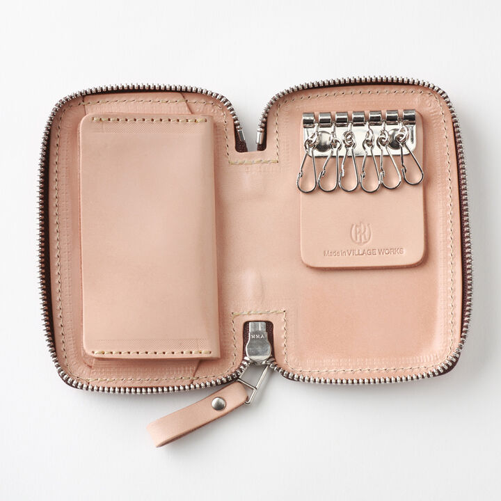 PAILOT RIVER PR-LZKC-Z (REDMOON) Key Case PR-LZKC-Z (OilLeather Black
 OilLeather RedBrown
 OilLeather DarkBrown
 SaddleLeather Black
 SaddleLeather DarkBrown
 SaddleLeather Natural),OILLEATHER BLACK, medium image number 10