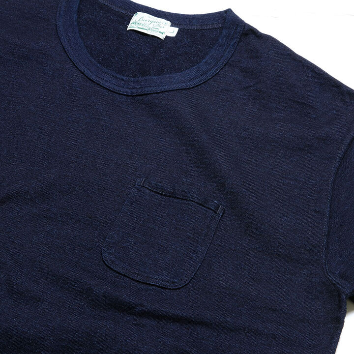 BURGUS PLUS - Indigo Pocket Tee - HBP-029-LIGHT INDIGO-XL,LIGHT INDIGO, medium image number 3