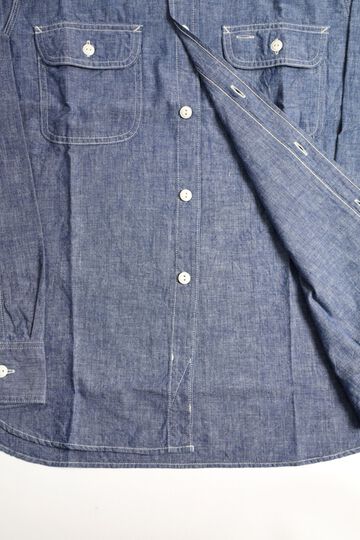 F3494 5OZ CHAMBRAY WORK SHIRT-One Wash-S,, small image number 2