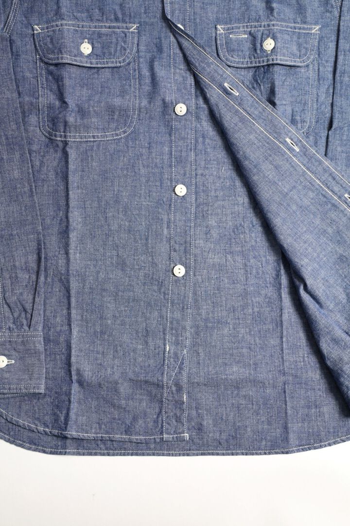 F3494 5OZ CHAMBRAY WORK SHIRT-One Wash-S,, medium image number 2