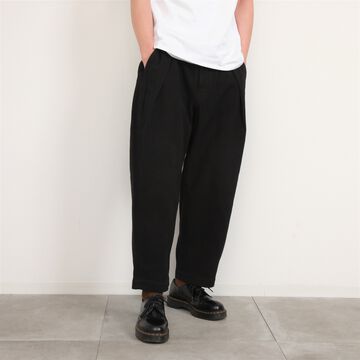 182PT02 Sashiko W-Tuck Pants（BLACK）-BLACK-S,BLACK, small image number 0