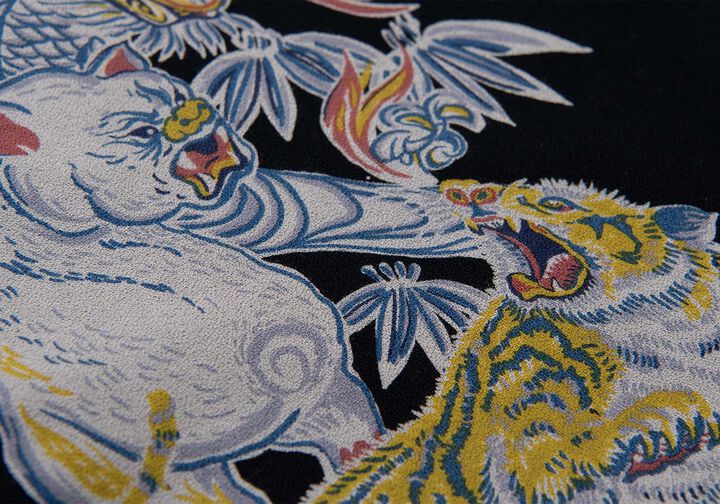 5721 Tornado Pig Aloha Shirt,GREEN, medium image number 8