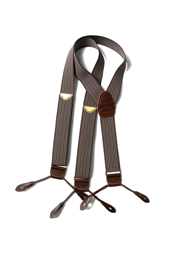 VSPD02 ORIGINAL SUSPENDERS STRIPE,BROWN, medium image number 4